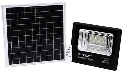 V-tac 20W LED prožektorius su saulės baterija.