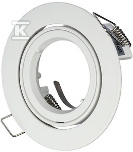 GU10 lemputės rėmelis V-TAC, apvalus, baltas, Φ95 x 32 mm
