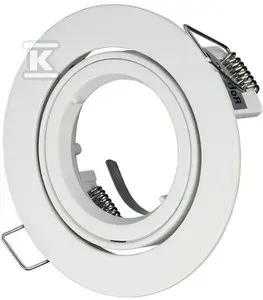 GU10 lemputės rėmelis V-TAC, apvalus, baltas, Φ95 x 32 mm