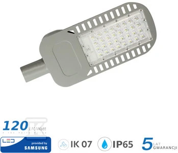 Lubinis šviestuvas 50W gatvės šviestuvas V-TAC, pilkas, 4000K, SAMSUNG LED chip