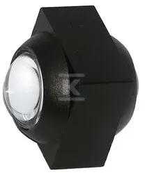 V-tac 2W LED sieninis šviestuvas, juodas, 4000K, IP54