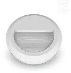 V-tac 2W LED sieninis lauko šviestuvas, baltas, 3000K, IP65
