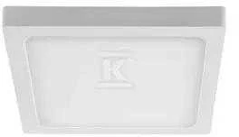 V-tac 18W LED paviršinė panelė, kvadratinė, balta, 3000K, SAMSUNG LED chip