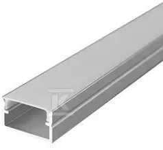 V-tac LED paviršinis profilis su dangteliu, sidabro sp., 2000x17x10mm