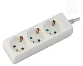Ilgintuvas 3-vietis V-TAC, 3G1.5MM2 X 1.5M