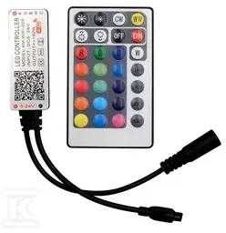 V-tac Wifi valdiklis su nuotolinio valdymo pultu, skirtas 3in1+RGB LED juostai, 28 mygtukai
