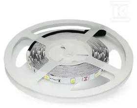 V-tac 6W/m LED juosta, 30LED/m, 12V, 3000K, IP20, 5 metrų ritė