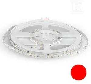 V-tac 4,2W/m LED juosta, 60LED/m, 12V, raudona sp., IP20, 5 metrų ritė