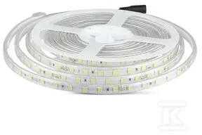 V-tac 10W/m LED juosta, 60 LED/m, 3000K, IP65, 5 metrų ritė