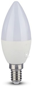3,5W LED lemputė V-TAC, E14, 6400K + RGB, pritemdoma, radijo bangomis valdymo galimybė.