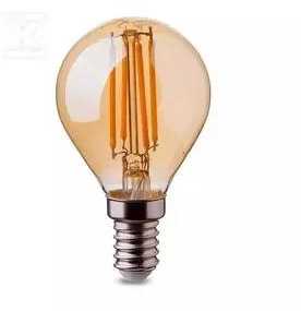 V-tac 4W LED filamentinė lemputė, E14, P45, gintaro sp., 2200K