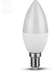 V-tac 6,5W LED lemputė, E14, žvakės formos, 6500K, 180°