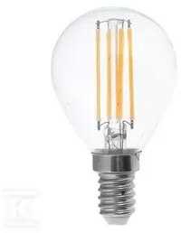 V-tac 6W LED filamentinė lemputė, P45, E14, 4000K