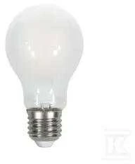 7W LED lemputė V-TAC E27 A60, Filamentinė, matinis stiklas, 2700K (šiltai balta).