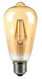 V-tac 8W LED filamentinė lemputė, E27, ST64, gintaro sp., 2200K