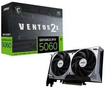 Vaizdo plokštė MSI GeForce RTX 5060 8G VENTUS 2X OC NVIDIA 8 GB GDDR7