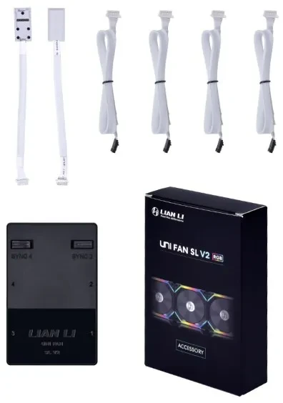 Lian Li UNI HUB SL-INF valdiklis, L-Connect 3 – baltos spalvos