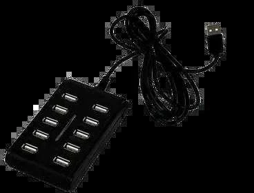Alantec Valdymo juostos USB modulis jutikliams prijungti - 10 AVIZIO POWER prievadų