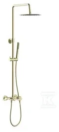 Dušo komplektas momali 2424930-BAPV / VALVEX / CANNOLI / PURŠKIMO KOLONĖLĖ , BRUSHED GOLD /
