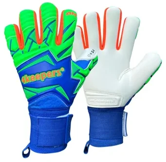 Vartininko pirštinės 4Keepers Force V5.25 Twist HNC Junior mėlyna-žalia 6