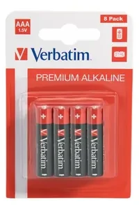 VERBATIM Alkaline Baterija AAA 8 pack Hangcard