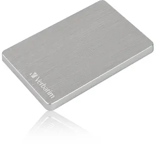 Kietasis diskas Verbatim Store 'n' Go ALU Slim 1TB Sidabrinis – išorinis standusis diskas, USB 3.0 Micro-B