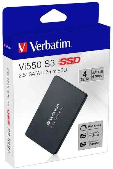 Verbatim Vi550 S3 4 TB 2,5 colio Serial ATA III 3D NAND