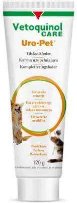 VETOQUINOL Uro-Pet – šlapimą rūgštinanti pasta šunims ir katėms – 120 g
