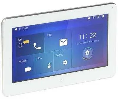 Dahua Technology Co 10 colių IP domofono monitorius su WIFI,10 col. su kam.1024x600,Micro SD kort. prievadas, PoE