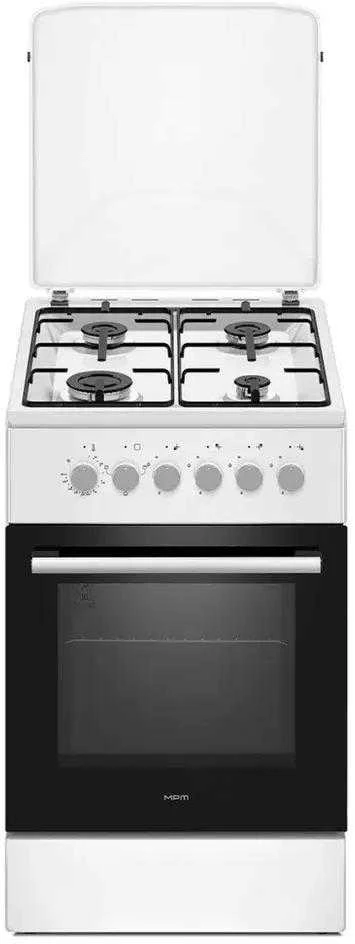 MPM MPM-56-KGM-04 Dujinė/elektrinė viryklė Baltos