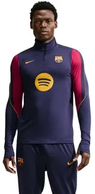 Vyriški marškinėliai Nike FC Barcelona Strike tamsiai mėlyna II3253 401 (S)