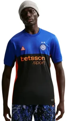 Vyriški marškinėliai Nike Inter Mediolan 2026 Stadium SE juoda-mėlyna IM6998 413 (XL)