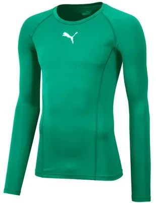 Vyriški marškinėliai Puma Liga Baselayer Tee LS žalia 655920 05 (XL)