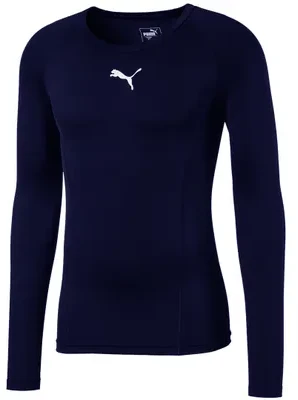 Puma LIGA Baselayer LS vyriški marškinėliai tamsiai mėlyni 655920 20 (S)