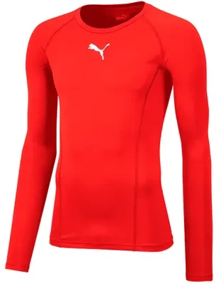 Vyriški marškinėliai Puma Liga Baselayer Tee LS raudona 655920 01 (S)
