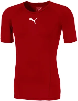 Puma LIGA Baselayer SS vyriški marškinėliai raudoni 655918 01 (L)