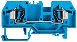 Wago 282-904 2 laidų šynų jungtis 6mm2 mėlyna 282-904