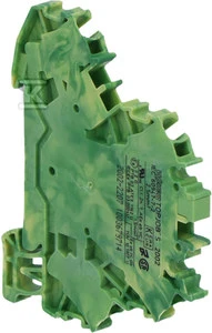 Wago 2- istorija 4-vielos PE jungtis 5.2x69.7mm gelsvai žalia - 2002-2207