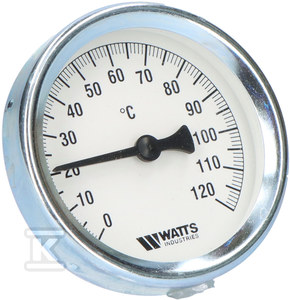 Watts Industries Termometras apvalus 120*C T63/50 WATTS