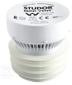 Vidaus kanalizacijos alsuoklis Wavin, Mini Vent d32-50