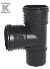 Wavin Tee 87,5 ° SiTech + 50 mm juoda (3067774)