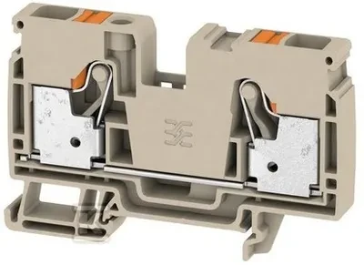 WEIDMÜLLER Gnybtų blokas A2C 10, smėlio spalvos, Wemid, su 2 įkišamais gnybtais, skirtas 0,5–10 mm², 1000 V / 57 A