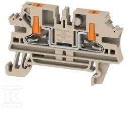 Weidmuller Pereinamasis gnybtas 2,5 mm² AL2C smėlio spalvos