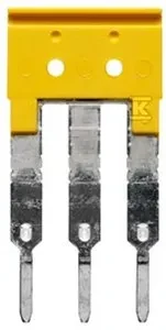 Weidmüller ZQV 2.5/3, Kryžminė jungtis, 60 vnt., Wemid, Geltonas, -60 - 130 °C, V0