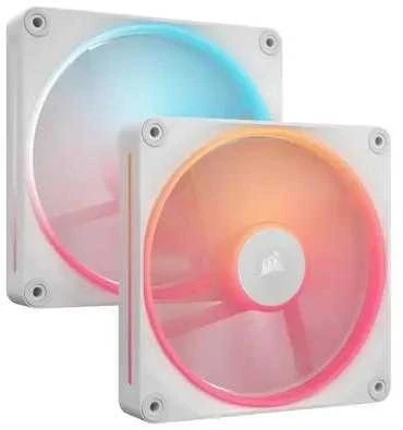 Corsair iCUE Link LX140-R RGB, PWM korpuso ventiliatorius, 2er Pack – 140mm, baltos spalvos