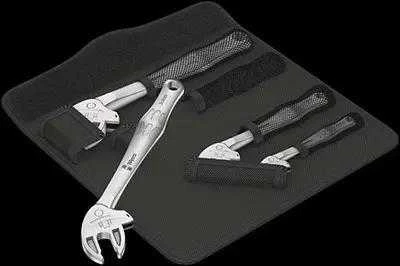 Terkšlinių savaime užsifiksuojančių raktų komplektas 4vnt (XS/S/M/L) Wera Joker 6004, Set 1, 7-19mm.