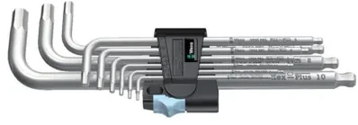 Šešiakampių L-Formos raktų rinkinys Wera Wera HEX INOX 1,5-10mm, 9vnt