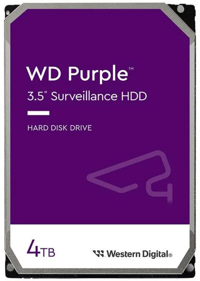 Western Digital WD Violetinė 4TB SATA HDD 3.5inch WD44PURZ