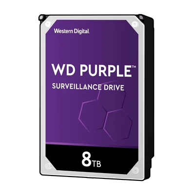 Kietasis diskas Western Digital HDD Video Surveillance WD Violetinė 8TB CMR, 3.5'', 256MB, 5640 RPM, SATA, TBW: 180