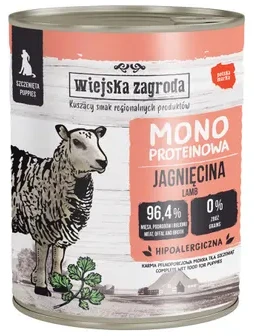 Wiejska Zagroda Monoproteinas su ėriena 800g